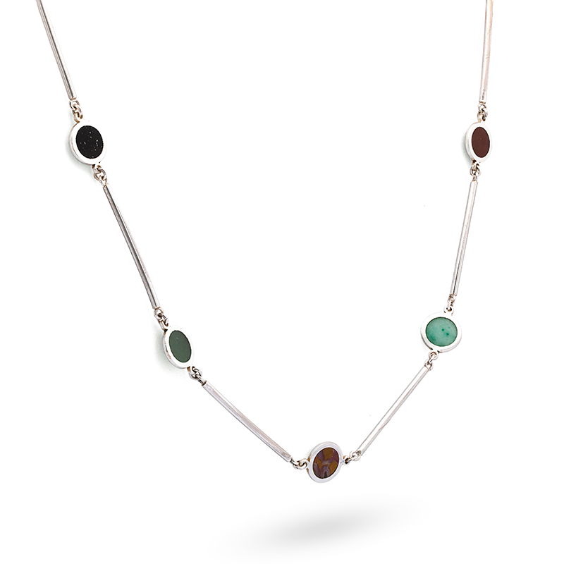 Silver Necklace| Gemstone Necklace| Handmade