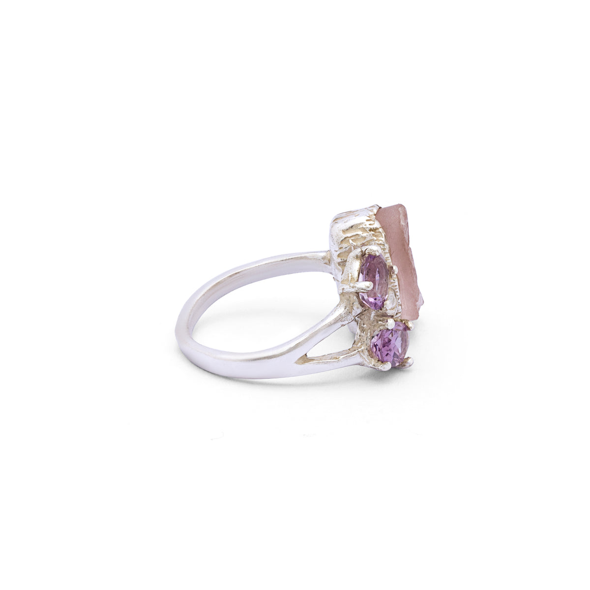 Radiant lavender Trio Amethyst stone Orah Jewels