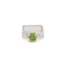 Load image into Gallery viewer, Artisan Affinity band - Silver Peridot Band