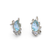 Load image into Gallery viewer, Silver Earrings| Topaz Earrings| 