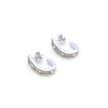 Load image into Gallery viewer, Angular Elegance - Sterling Silver Earrings