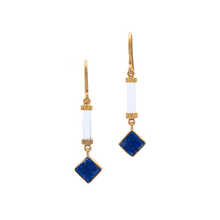 Load image into Gallery viewer, Azure Sky Stud Earrings - Natural Lapis Lazuli Earrings