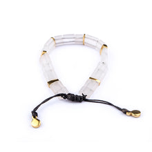 Load image into Gallery viewer, Milky Quartz Bracelet| Adjustable Bracelet| Bead Bracelet
