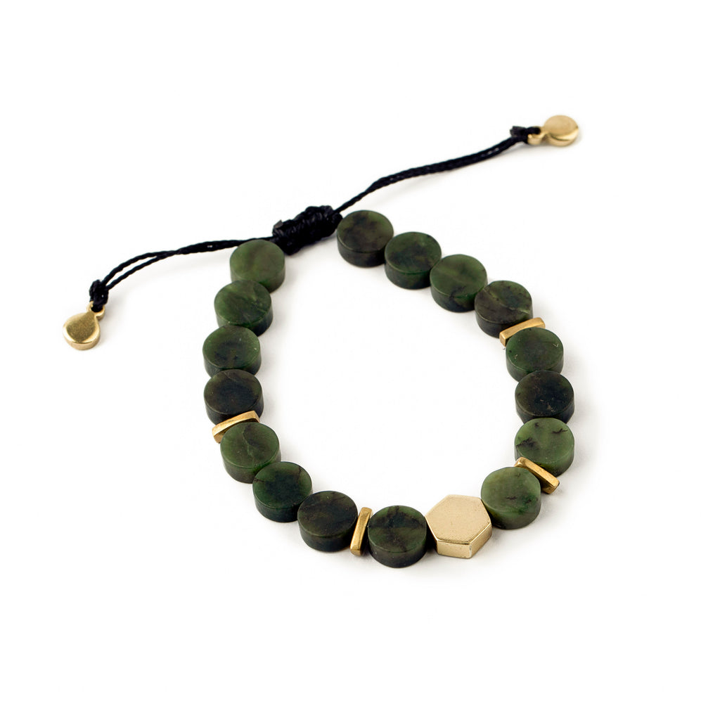 Nephrite Jade Bracelet| Adjustable Bracelet| Bead Bracelet