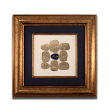 Load image into Gallery viewer, Loh Qurani Frame| Wooden Frame| Gemstone Frame| Handmade| Lapis Lazuli| Islamic Calligraphy|
