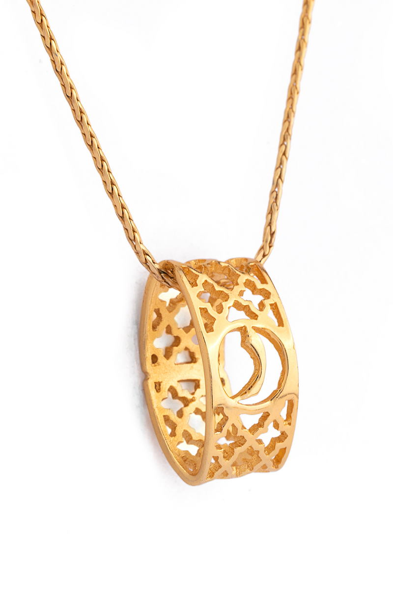 Alif Laila Urdu Harf Pendant