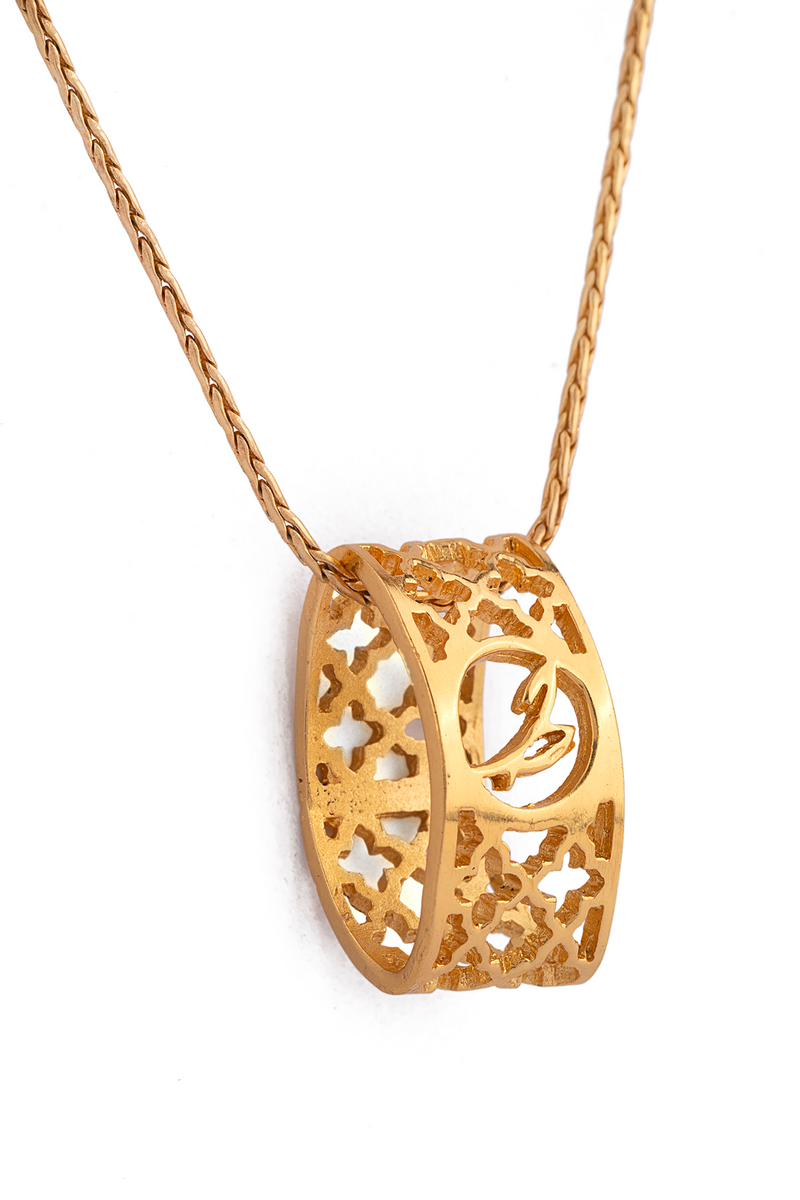 Alif Laila Urdu Harf Pendant