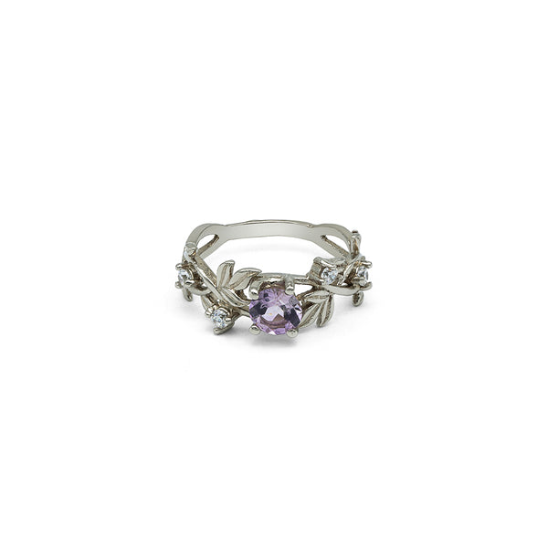 Amethyst Ring | Silver Ring | Handmade Ring Pakistan