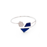 Regal Rococo - Silver Lapis Lazuli Bracelet