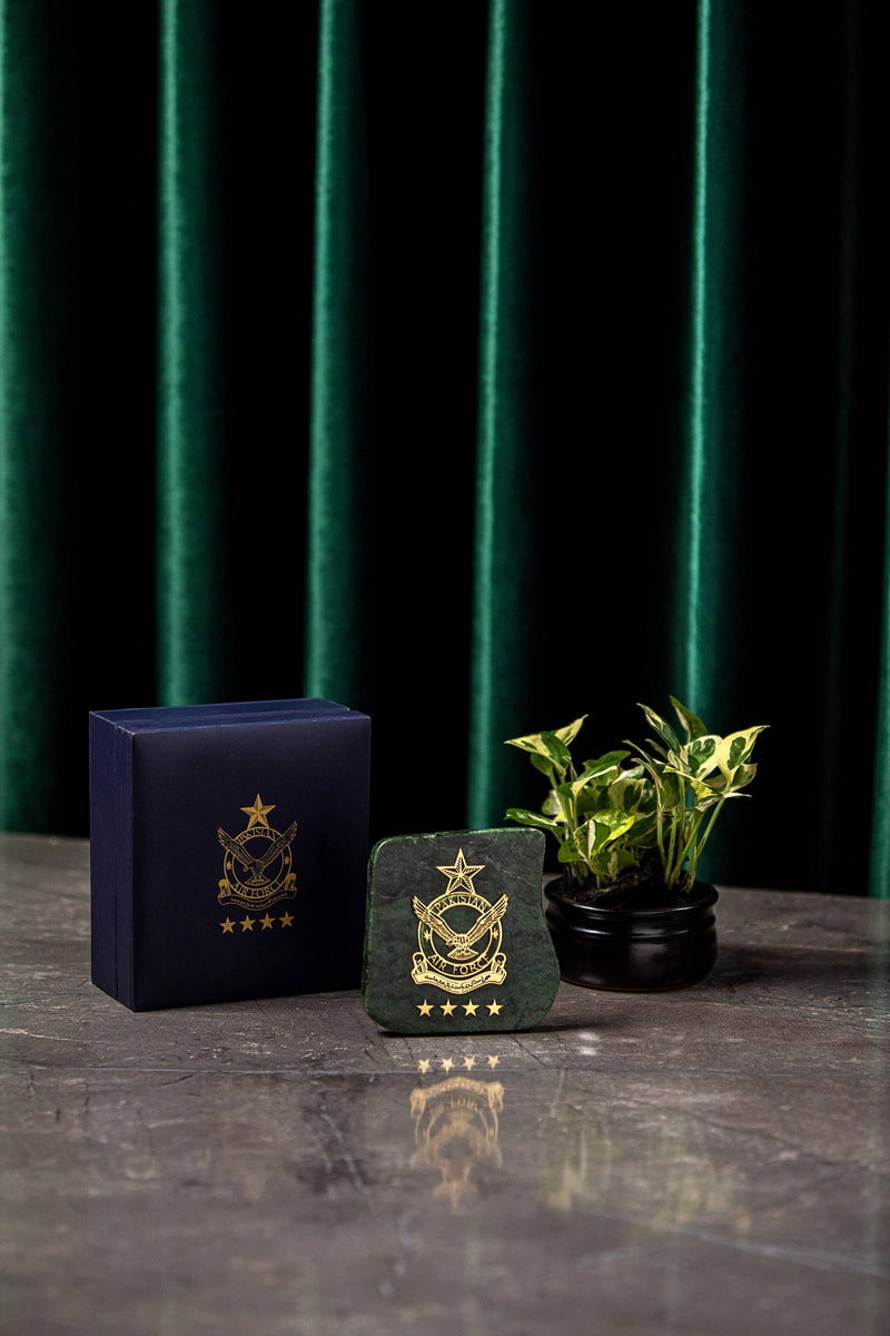 Nephrite Jade Plaque - Pakistan Air Force