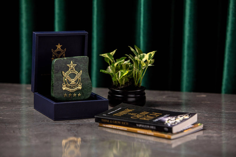 Nephrite Jade Plaque - Pakistan Air Force