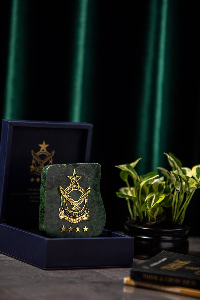 Nephrite Jade Plaque - Pakistan Air Force