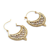 Zar-e-Sheesh- Brass Earrings