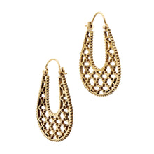 Load image into Gallery viewer, Sheesh Mahal-e-Rukh- Brass Earrings