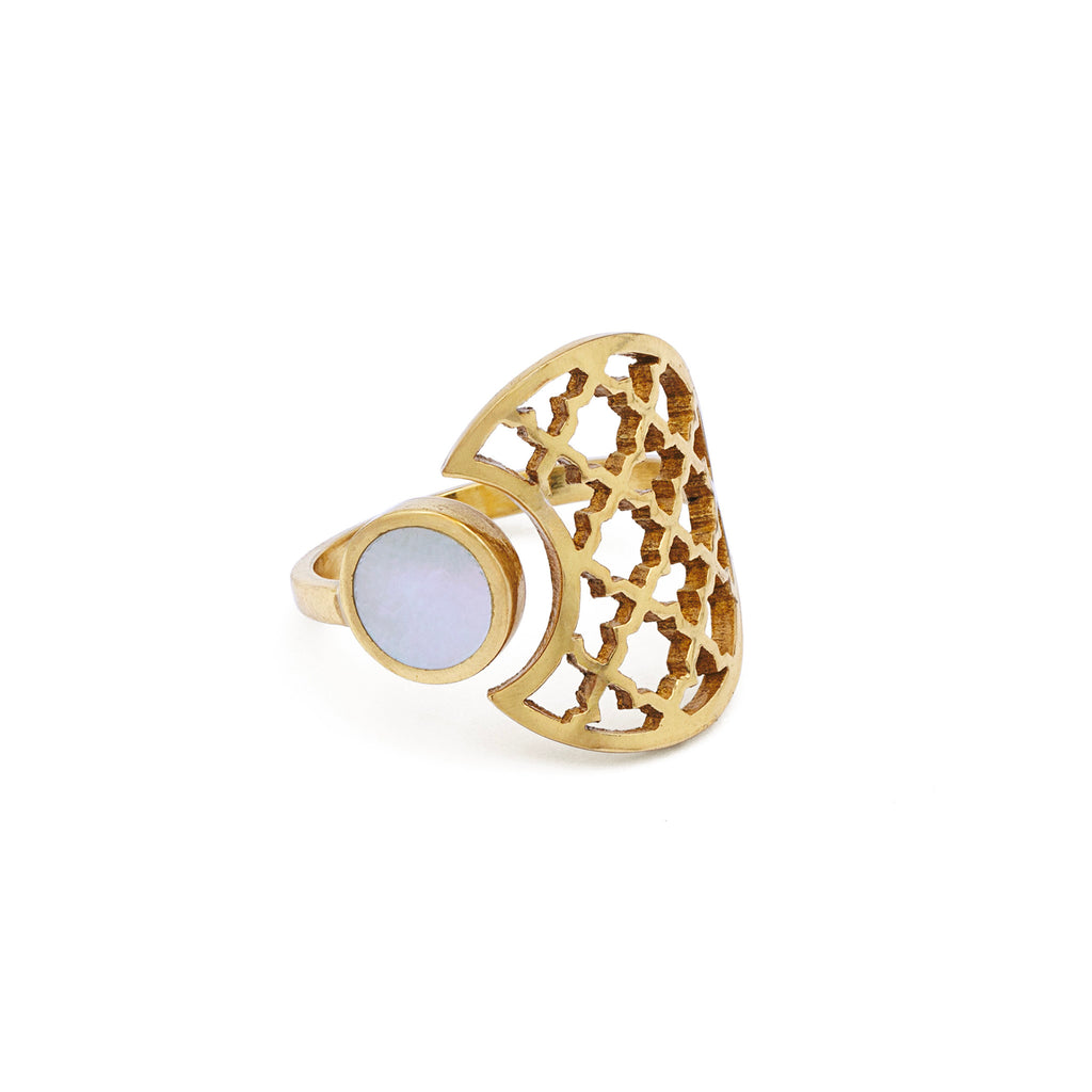 Noor-e-Jahan - Mother of Pearl Ring