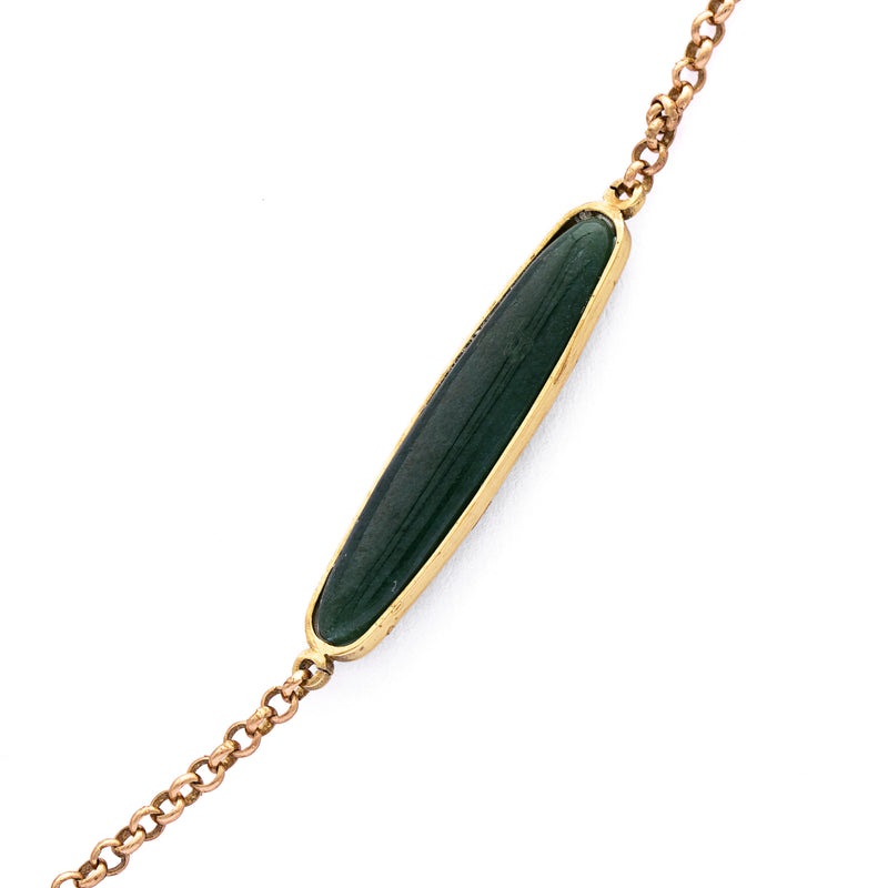 Jade Necklace| Brass Necklace| Gemstone Necklace| Handmade