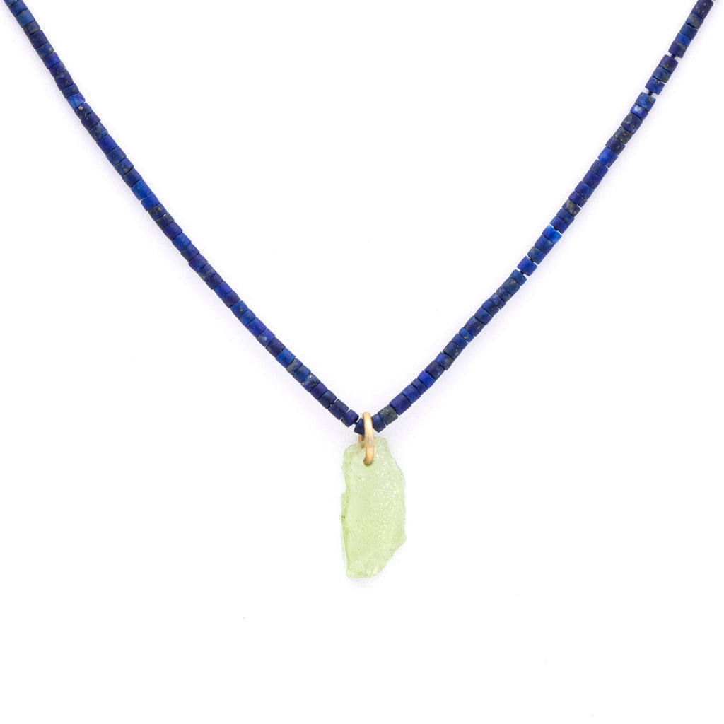 Harmony Necklace - Lapis Lazuli And Peridot Necklace