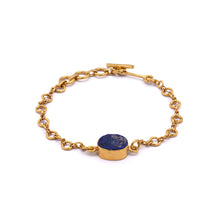 Load image into Gallery viewer, Enchant Lapis -  Silver Gold Plated Bracelet