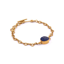 Load image into Gallery viewer, Enchant Lapis -  Silver Gold Plated Bracelet