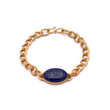 Saher - Lapis Lazuli Gold Plated Bracelet