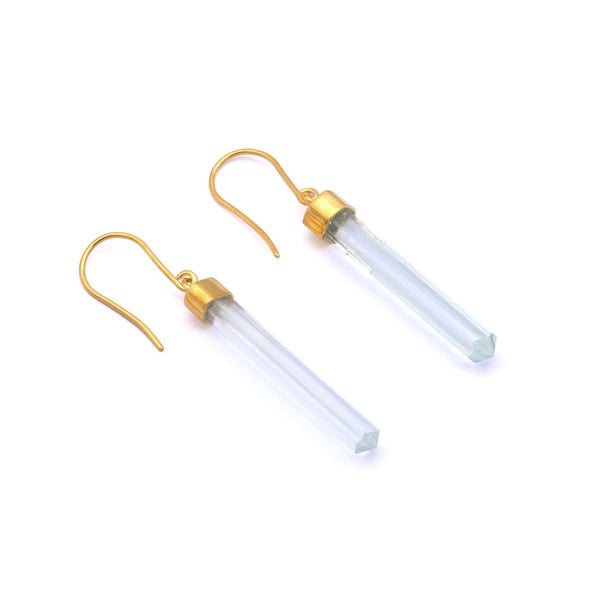 Silver Earrings| Aquamarine Earrings | Handmade