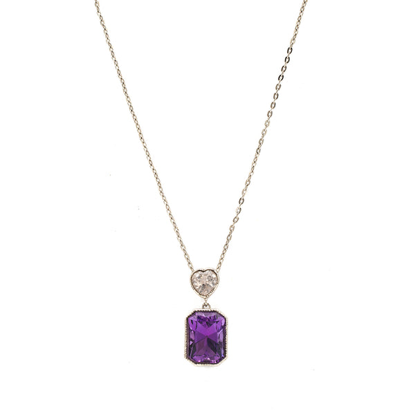 Amethyst Necklace | Silver Necklace | Handmade Necklace Pakistan