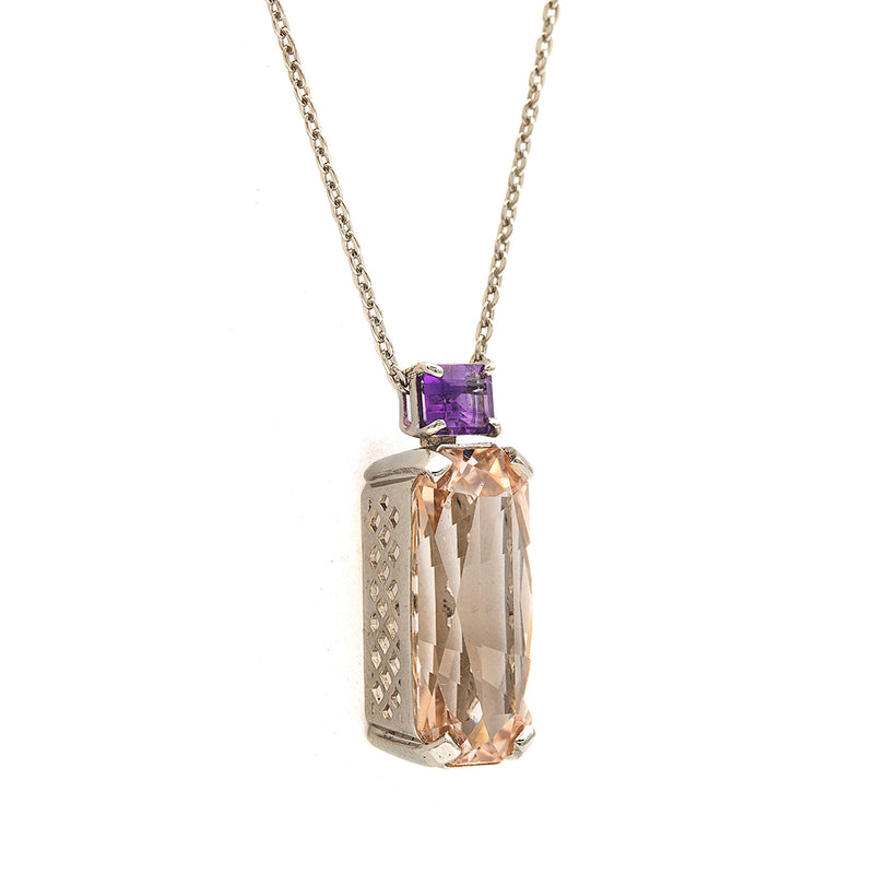 Topaz Necklace | Silver Necklace | Handmade Necklace Pakistan