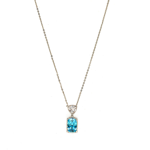 Topaz Necklace | Silver Necklace | Handmade Necklace Pakistan