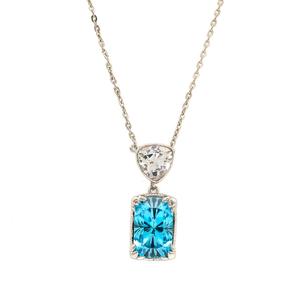 Topaz Necklace | Silver Necklace | Handmade Necklace Pakistan
