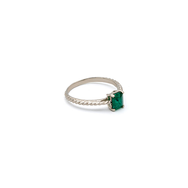 Emerald Ring | Silver Ring | Handmade Ring Pakistan