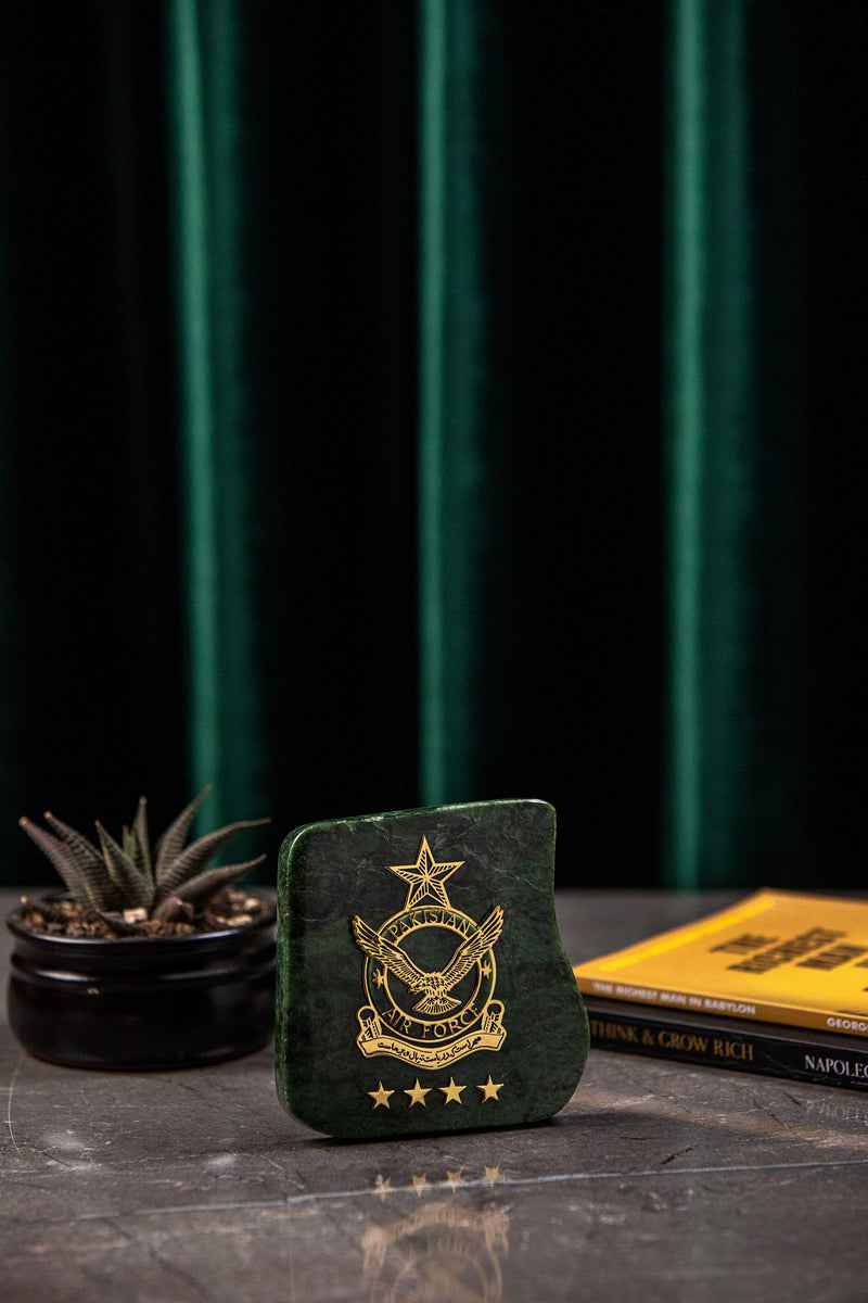Nephrite Jade Plaque - Pakistan Air Force