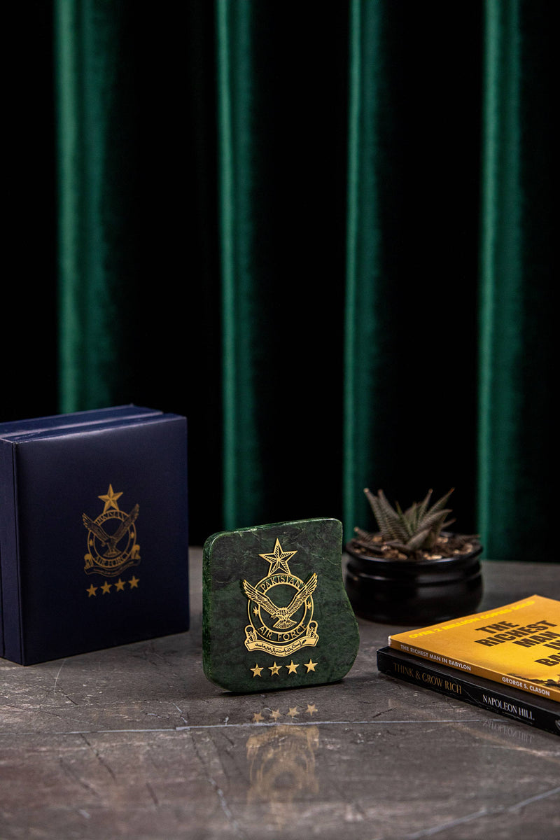 Nephrite Jade Plaque - Pakistan Air Force