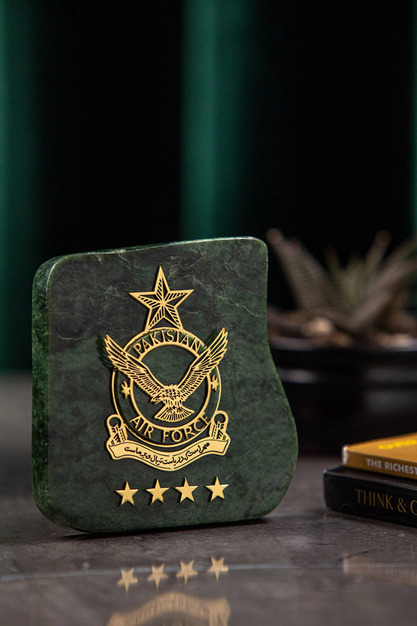 Nephrite Jade Plaque - Pakistan Air Force