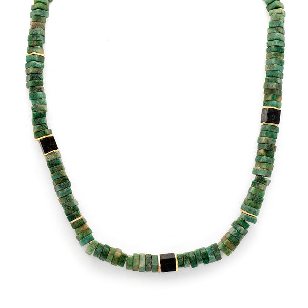 Silver Gold Plated Necklace| Aventurine Necklace| Gemstone Necklace| Handmade