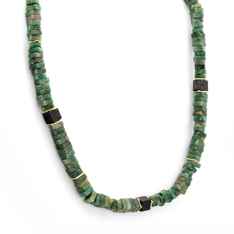 Silver Gold Plated Necklace| Aventurine Necklace| Gemstone Necklace| Handmade