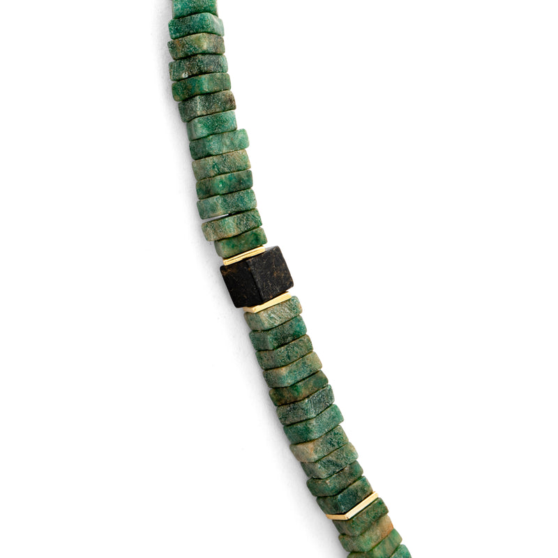 Silver Gold Plated Necklace| Aventurine Necklace| Gemstone Necklace| Handmade