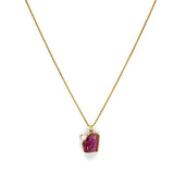 Surkh Sitarah - Natural Ruby Necklace