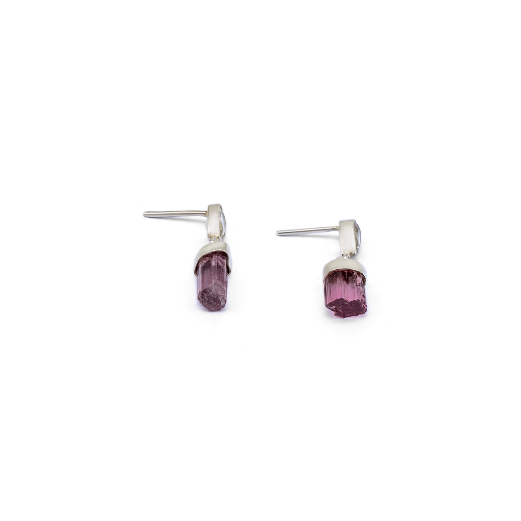 Tourmaline Earrings| Silver Earrings| Topaz Earrings| Pakistan Jewelry