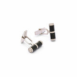 Black Jasper Silver Cufflinks