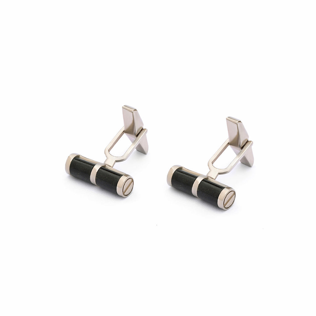 Black Jasper Cufflinks | Silver Cufflinks | Men's Collection | Handmade