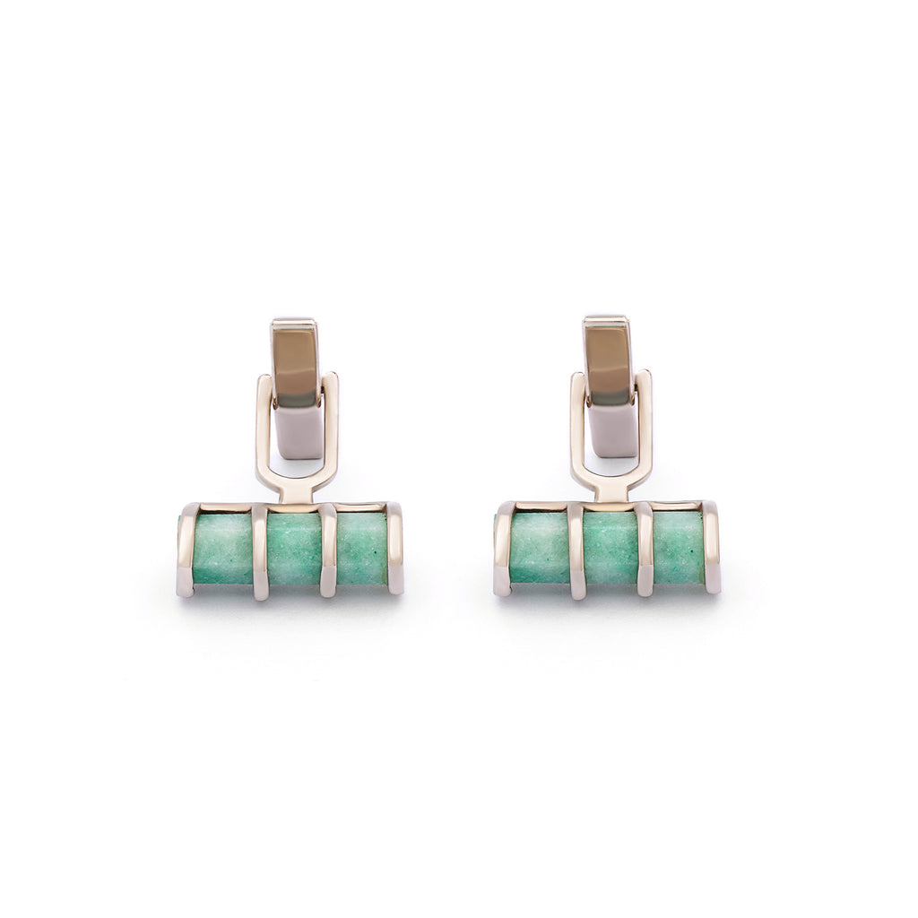 Aventurine Cufflinks | Silver Cufflinks | Handmade