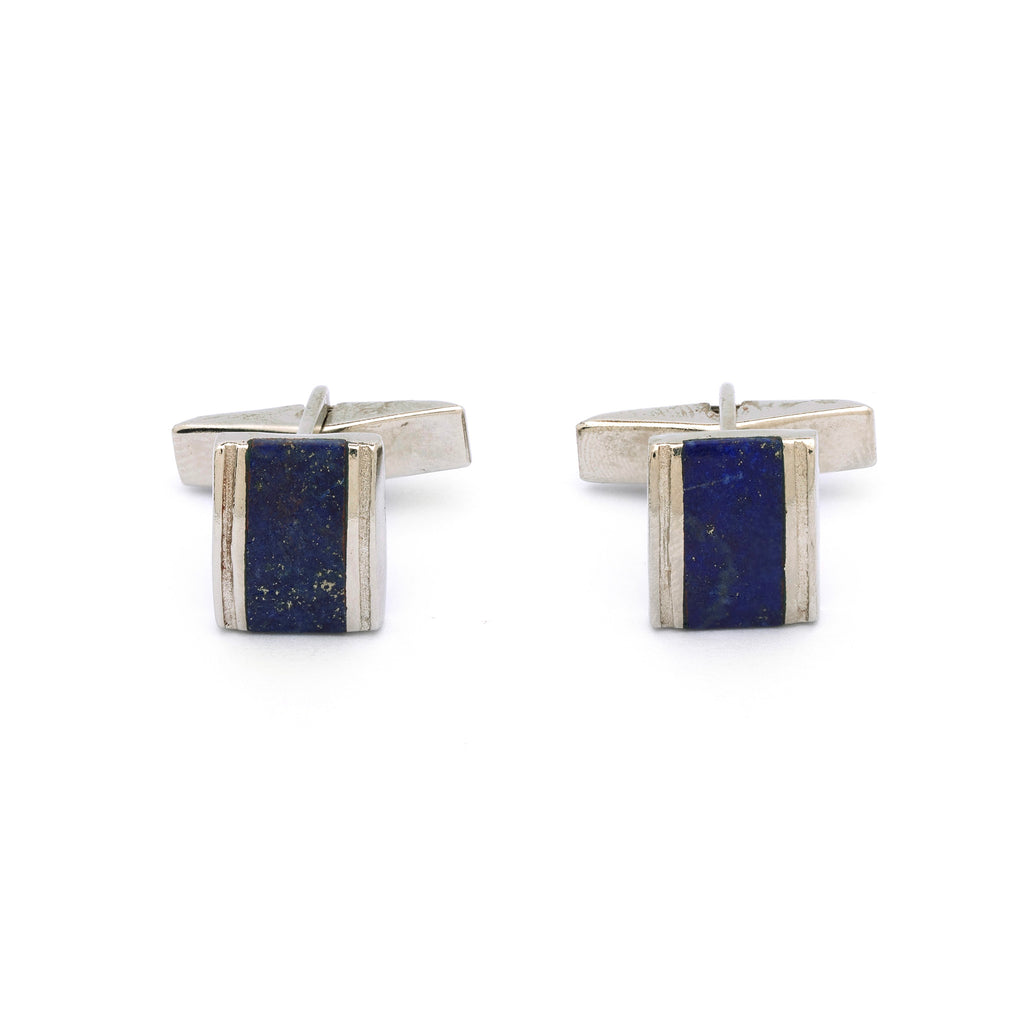 Lapis Lazuli Silver Cufflinks