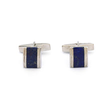 Load image into Gallery viewer, Lapis Lazuli Silver Cufflinks