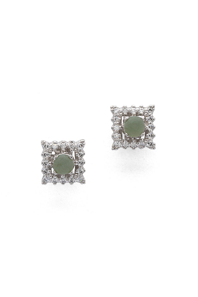 Verdant Dream - Idocrase Silver Earrings