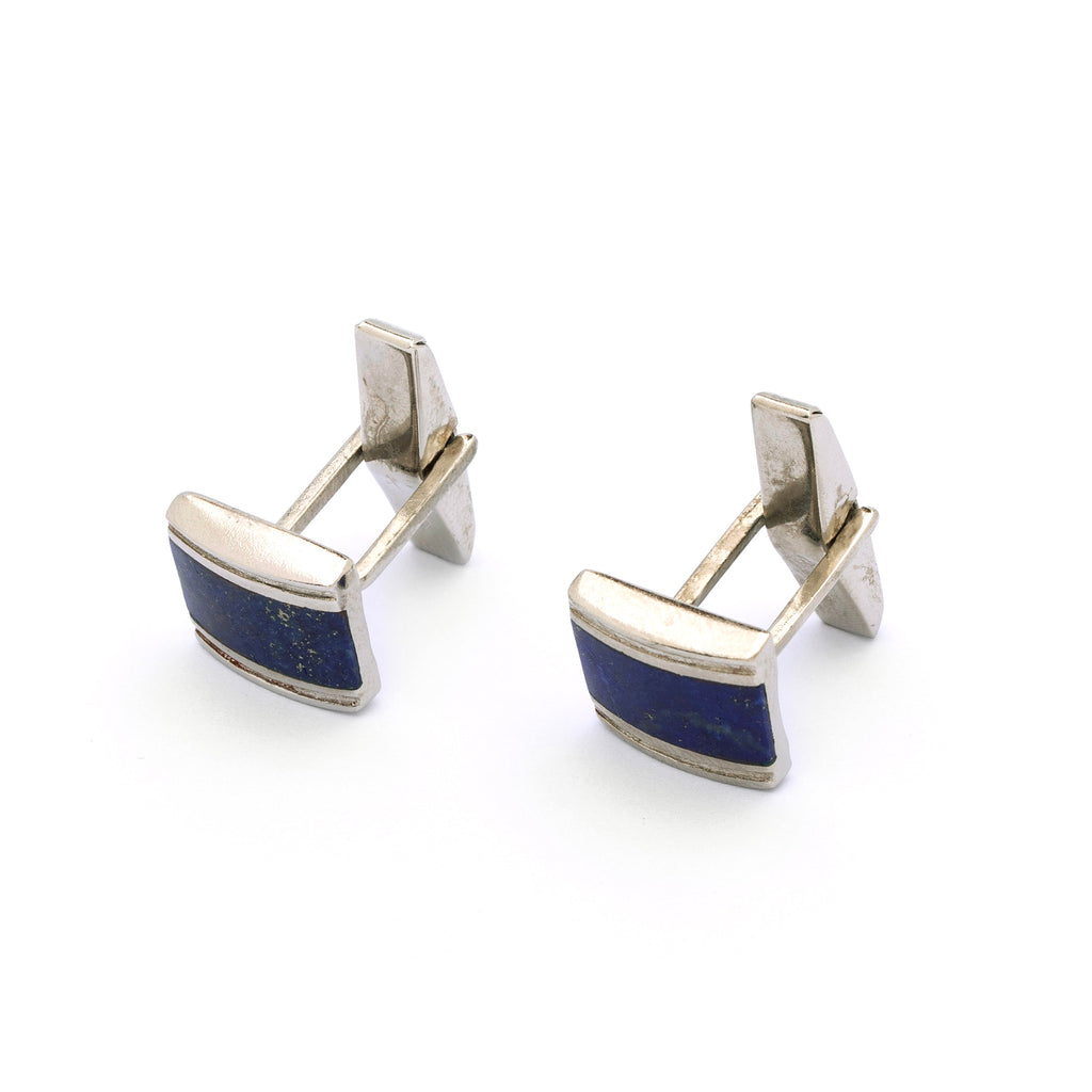 Lapis Lazuli Cufflinks | Silver Cufflinks | Handmade