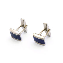 Load image into Gallery viewer, Lapis Lazuli Cufflinks | Silver Cufflinks | Handmade