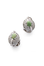 Load image into Gallery viewer, Emerald Mist - Idocrase Silver Earrings