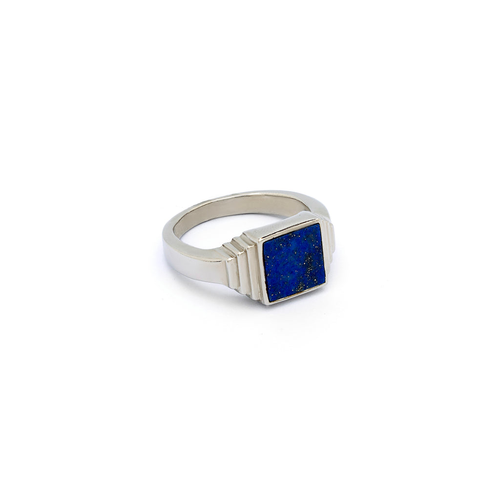 Silver Ring | Lapis Lazuli Ring | Men's Ring