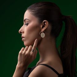 Gul-e-Sheesh- Natural Lapis Lazuli Earring