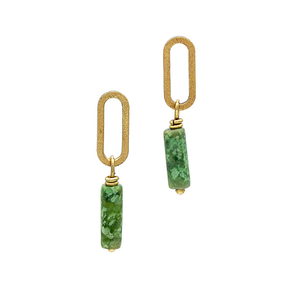Silsila - Natural Idocrase Earrings